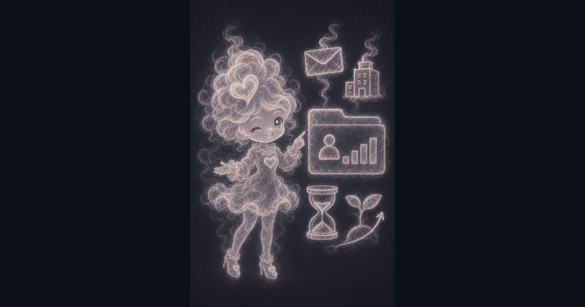 401K Calculator guide artwork matches the walkthrough for salary contribution percent, employer match, match cap, IRS limits, and projected growth. Smoke mascot reviewing a 401K growth worksheet with salary contribution, employer match, IRS limit, and projected balance notes.