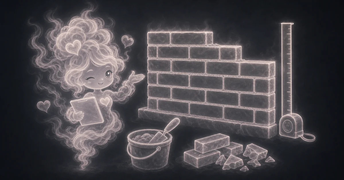 Smoke mascot measuring a 120 square foot wall, 7.625 by 2.25 inch bricks, 3/8 inch mortar joints, 10 percent waste, and a 906 brick result card.