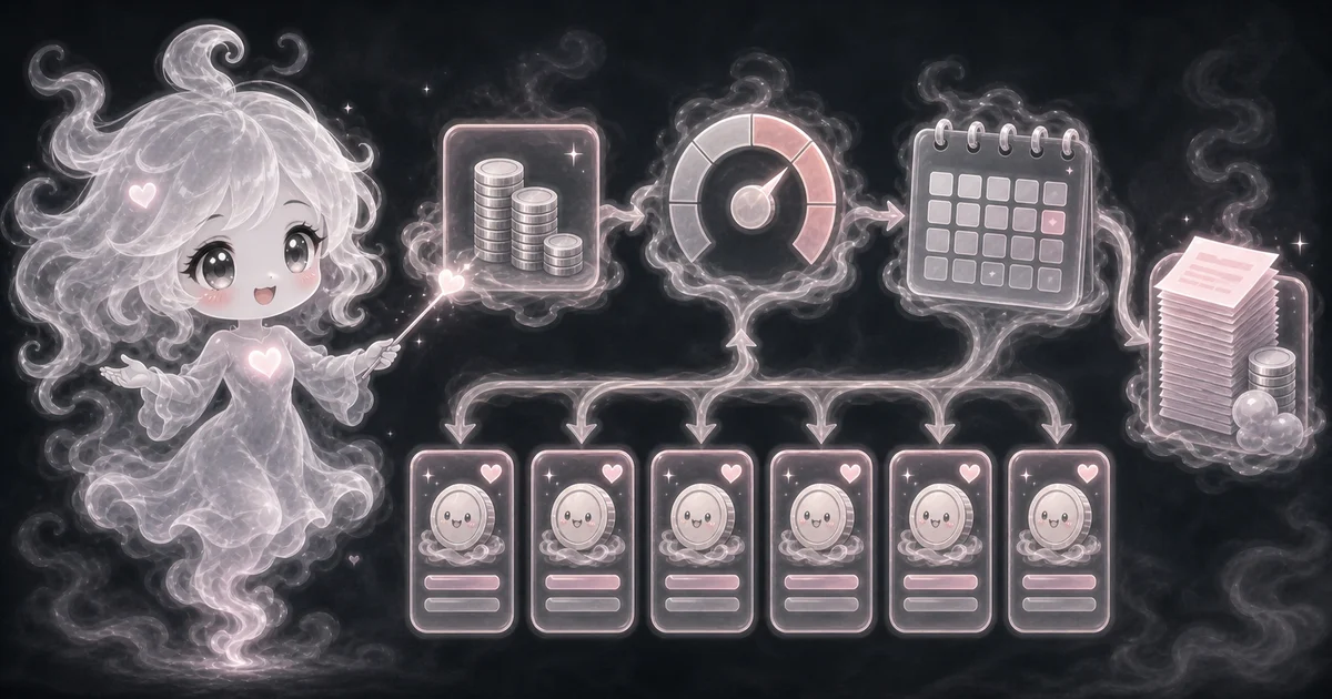 Payment Calculator artwork matches the fixed-payment workflow: amount financed, rate, term, monthly payment, total paid, and total interest. Smoke mascot linking amount financed, interest-rate gauge, term calendar, and a row of monthly payment cards for the Payment Calculator.