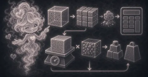 Illustration for Concrete Weight Calculator showing estimate concrete weight from cubic yards and density.