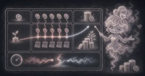 Guide image for Future Value Calculator showing estimate future value of a starting amount and regular payments with example inputs and result notes.
