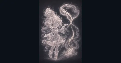 Smoke mascot beside a glowing half-life decay curve and calculator buttons for the Half-Life Calculator.