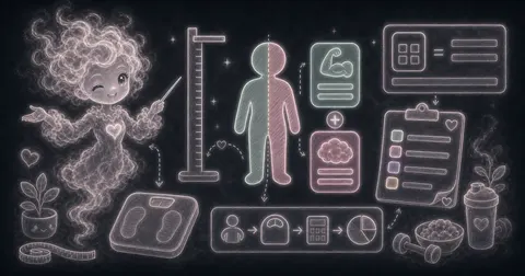 Illustration for Lean Body Mass Calculator showing estimate lean body mass from height, weight, and formula sex.