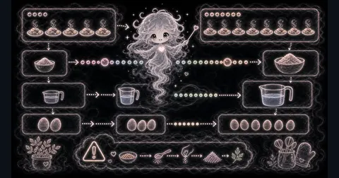 Guide image for Recipe Scaler showing scale one recipe ingredient from original servings to the servings you with example inputs and result notes.