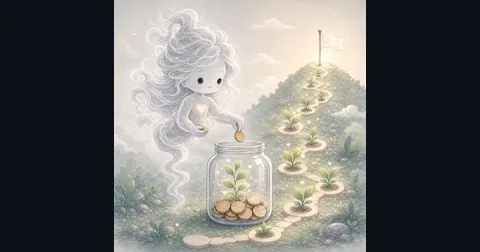 Illustration for Retirement Calculator showing project retirement savings from current balance, monthly contributions, and return.