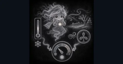 Illustration for Wind Chill Calculator showing calculate wind chill from Fahrenheit temperature and wind speed using the NWS formula.